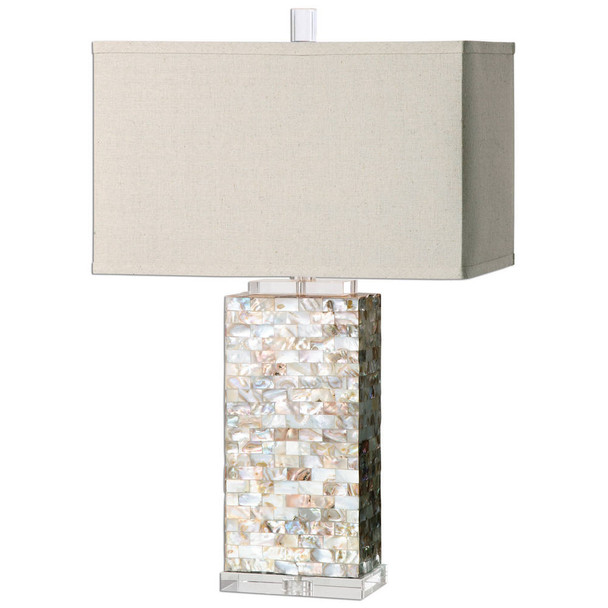 Aden Capiz Shell Lamp Coastal style Table Lamp Decor