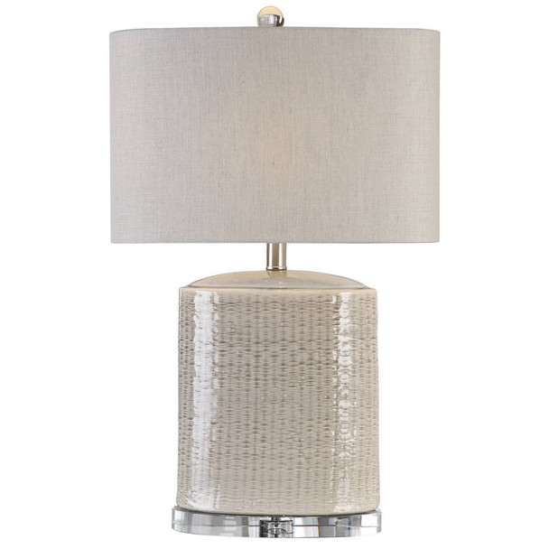 Modica Taupe Ceramic Lamp Contemporary style Table Lamp Decor