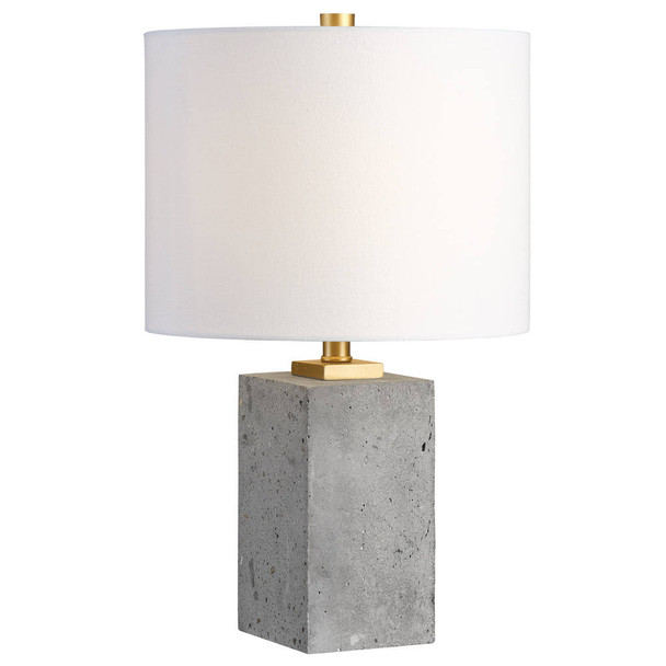 Drexel Concrete Block Lamp Contemporary style Table Lamp Decor