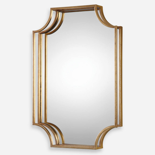 Lindee Gold Wall Mirror Mid-Century Modern style Wall Mirror Decor