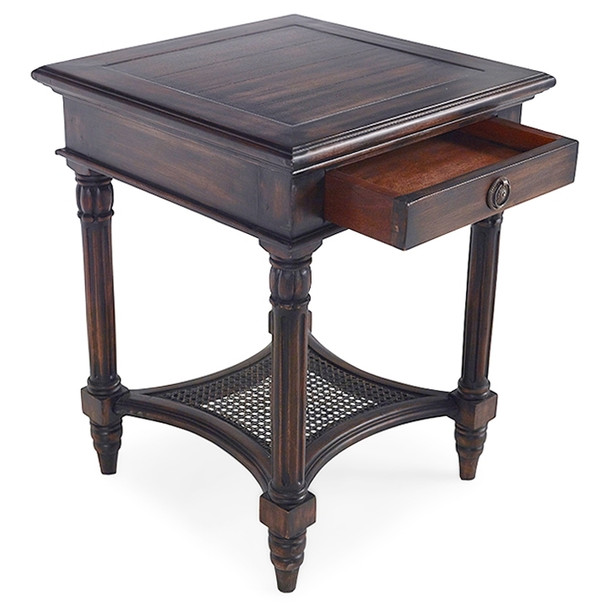 Montego Square End Table w/ Drawer - Size: 66H x 51W x 51D (cm)