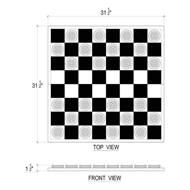 Old-Timers Checker Set w/ Board - Melbourne, Sydney, Brisbane Traditional style  furniture