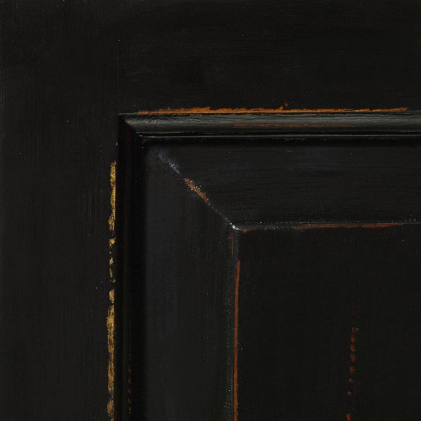 Black Shiny Standard Distressed Black Shiny Standard Distressed