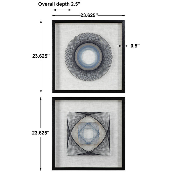 String Duet Geometric Art S/2 - Australia wide delivery