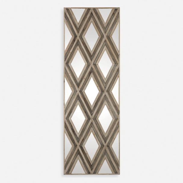 Tahira Geometric Argyle Pattern Wall Mirror Geometric style Wall Art Decor