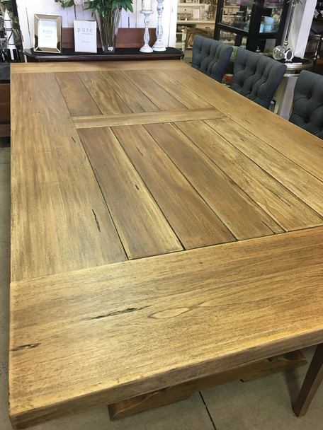 Provincial Trestle Dining Table 240x120cm - Antique French Oak - Hand made French Provincial style Dining Room furniture