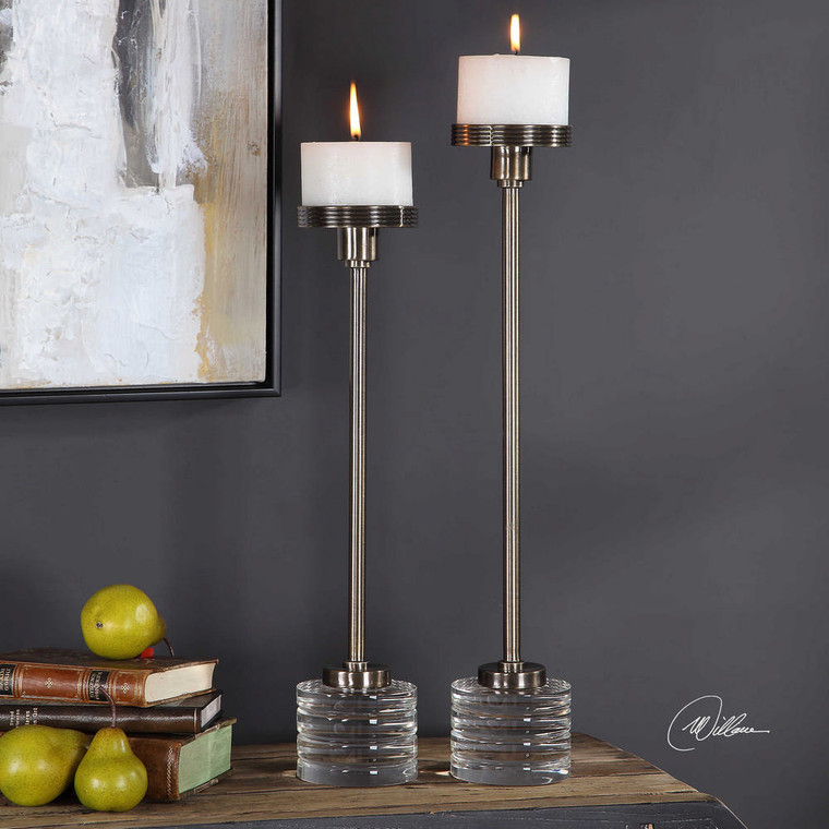Lia Candleholders S/2 by Uttermost