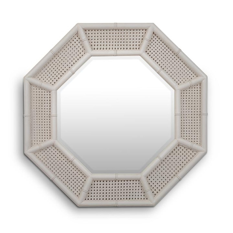 Sheraton Diamond Rattan Mirror - Size: 100H x 100W x 3D (cm)