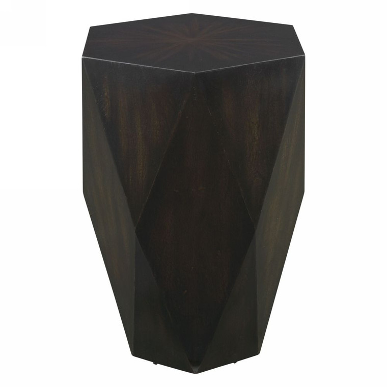 Volker Black Wooden Side Table - Size: 61H x 47W x 43D (cm)