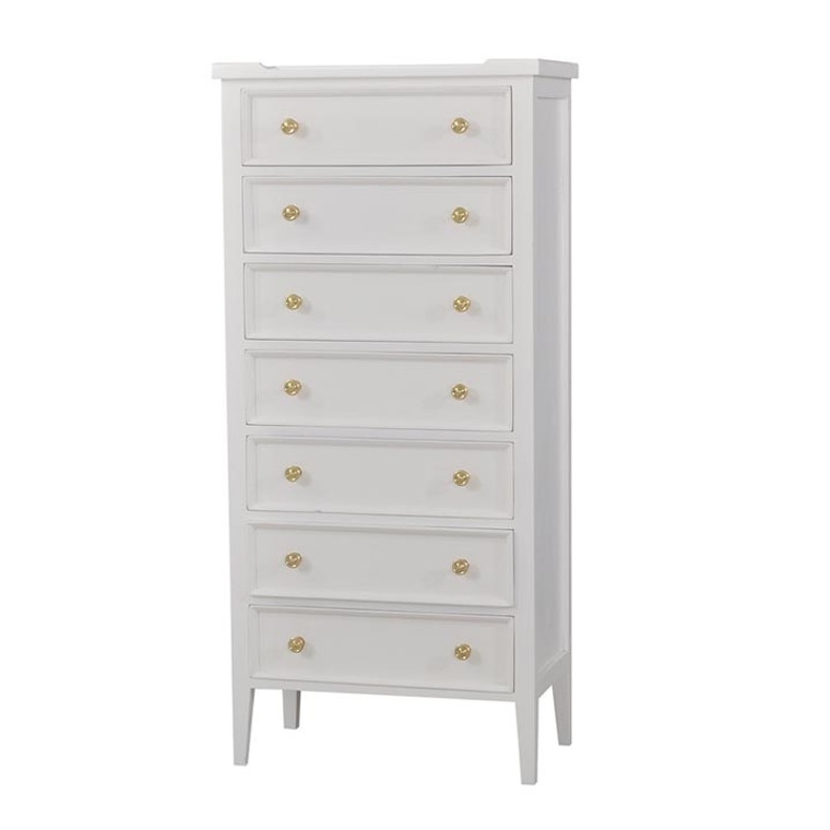 Pimlico Tall Chest Of Drawers - Size: 140H x 65W x 38D (cm)