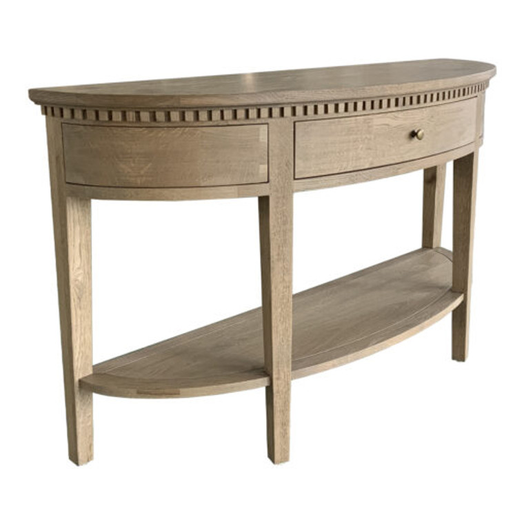 Bayamon Curved Console - W/Oak