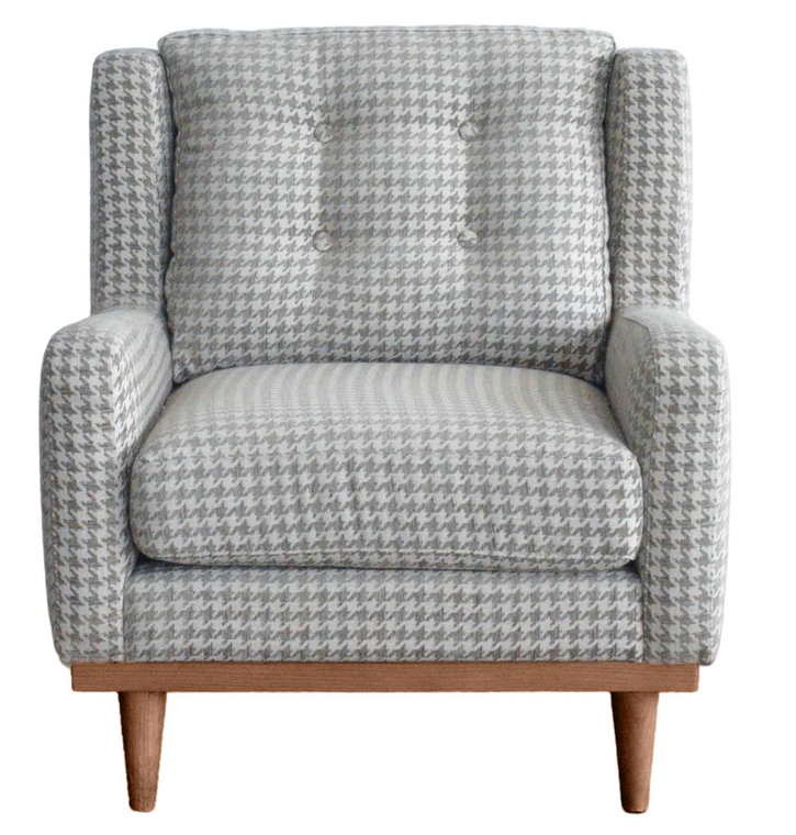 Palermo Armchair - Houndstooth