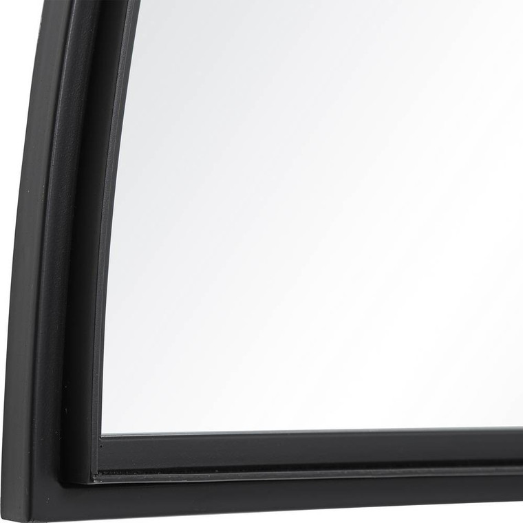 Rousseau Iron Window Arch Mirror - Size: 76H x 152W x 3D (cm)