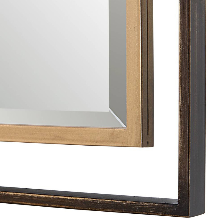 Carrizo Tall Bronze & Gold Mirror - Size: 208H x 81W x 3D (cm)