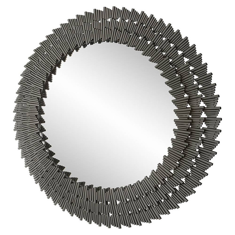 Illusion Modern Round Mirror - Size: 114H x 114W x 5D (cm)