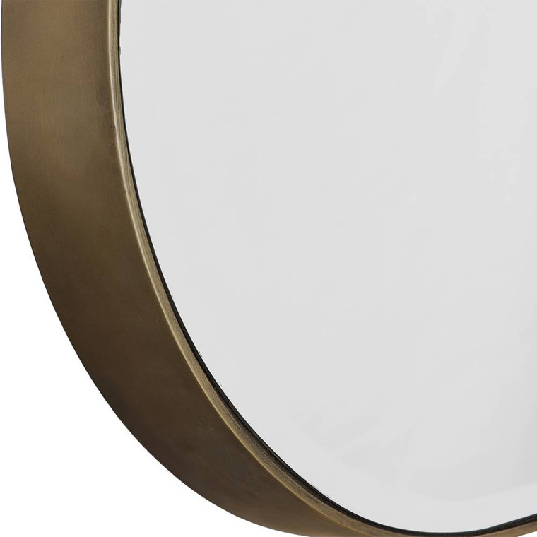 Lago Oval Gold Mirror - Size: 102H x 54W x 8D (cm)