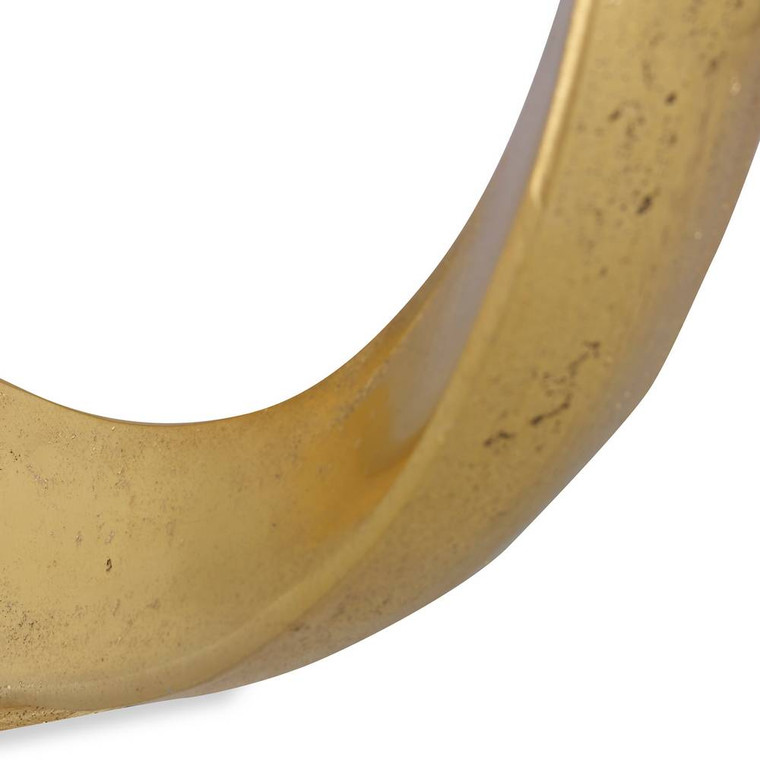 Jimena Gold Large Ring Sculpture - Size: 51H x 51W x 8D (cm)