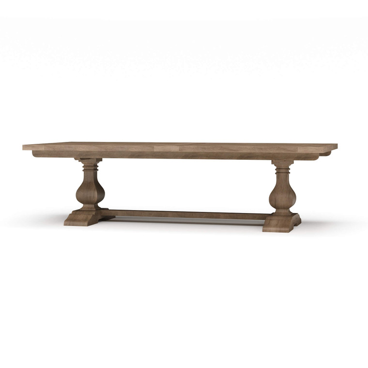  Provincial Trestle Dining Table 270cm - French Weathered Oak 
