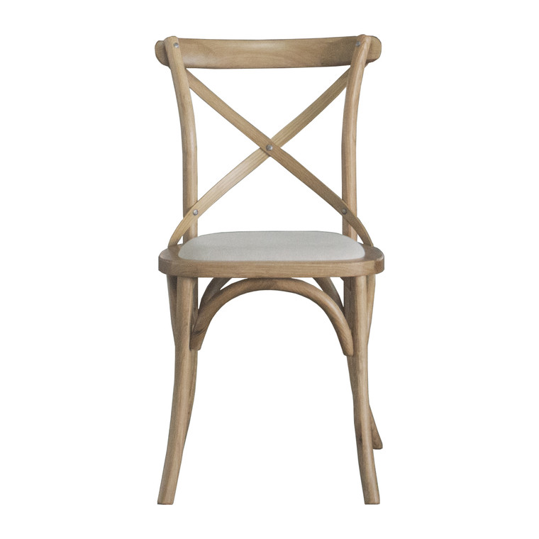 Bentwood Dining Chair - Natural Oak with Linen Seat