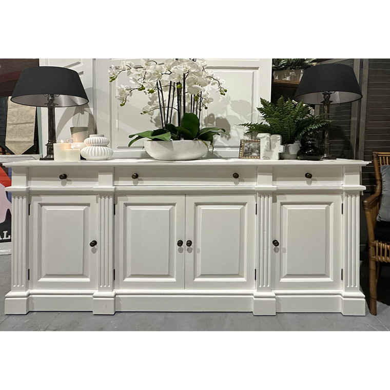 Roosevelt Sideboard 4 Door - True White