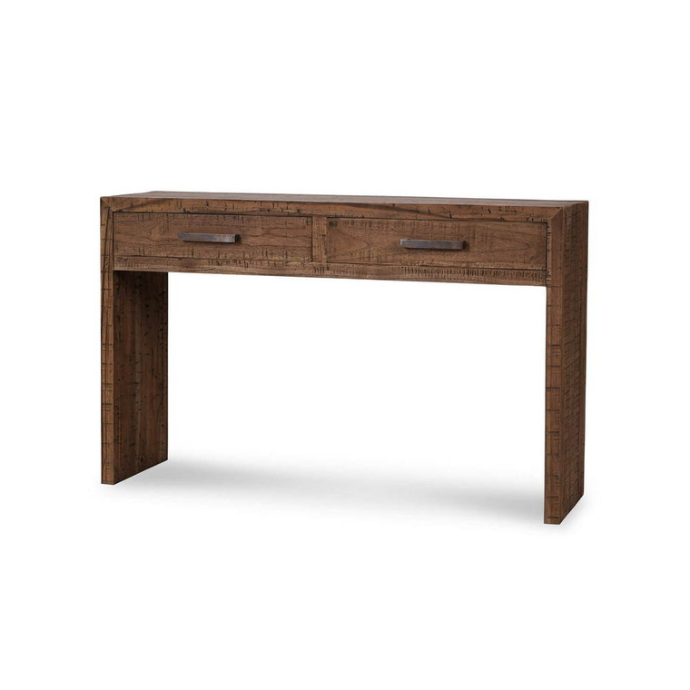 Tuscan Console w/ 2 Drawers - Teak - Craftsman style Living Room furniture