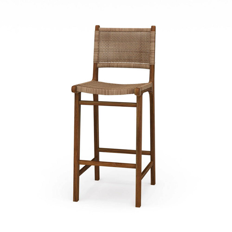 Logan Barstool w/ Rattan- Teak - Mid-Century style Kitchen furniture