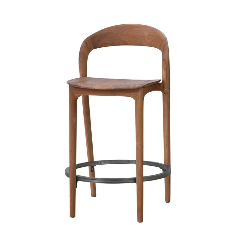 Grandia Counter Stool - Teak - Mid-Century style Kitchen furniture