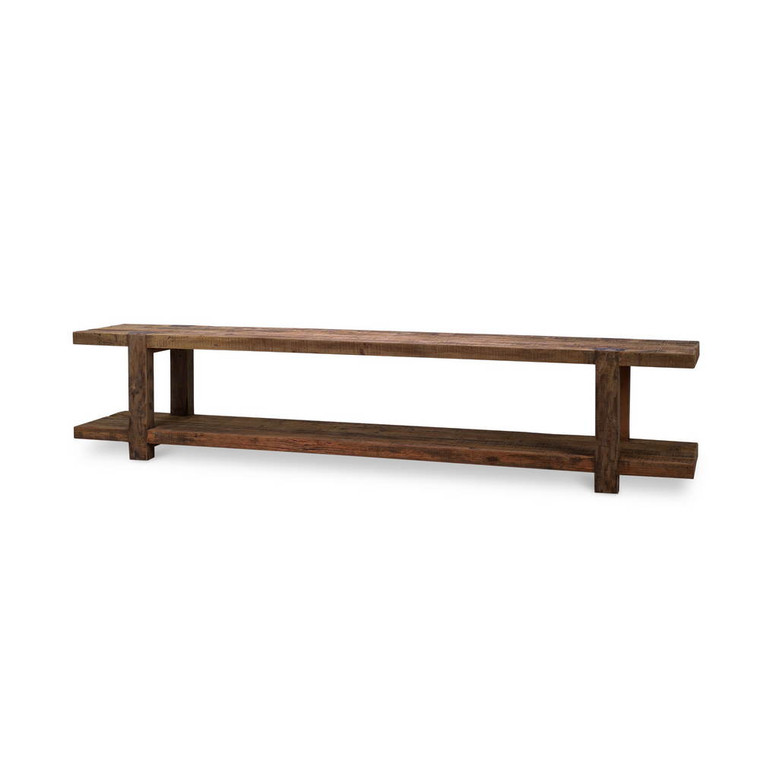 Tuscan Media Console - Teak - Craftsman style Living Room furniture