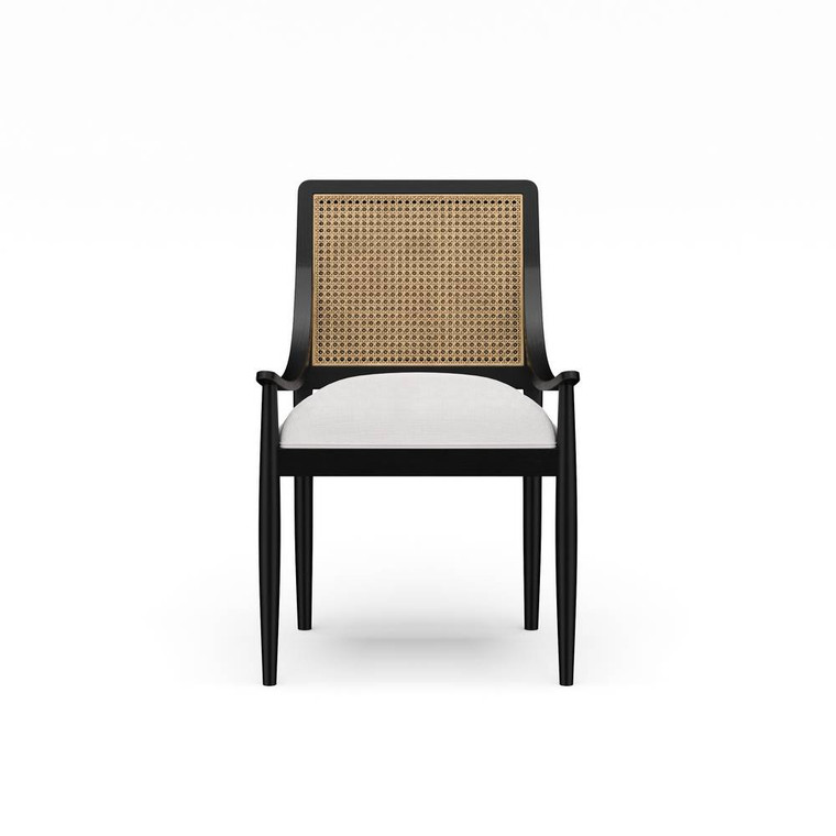 Oslo Dining Chair w/ Rattan Back - Scandinavian style Dining Room furniture