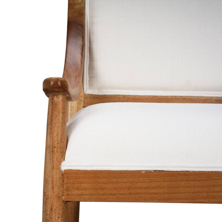 Oslo Dining Chair w/ Upholstered Back - Size: 92H x 58W x 60D (cm)