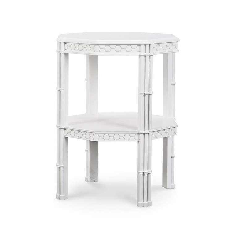 Hurlingham Side Table - Size: 76H x 62W x 62D (cm) - Oriental style Living Room furniture