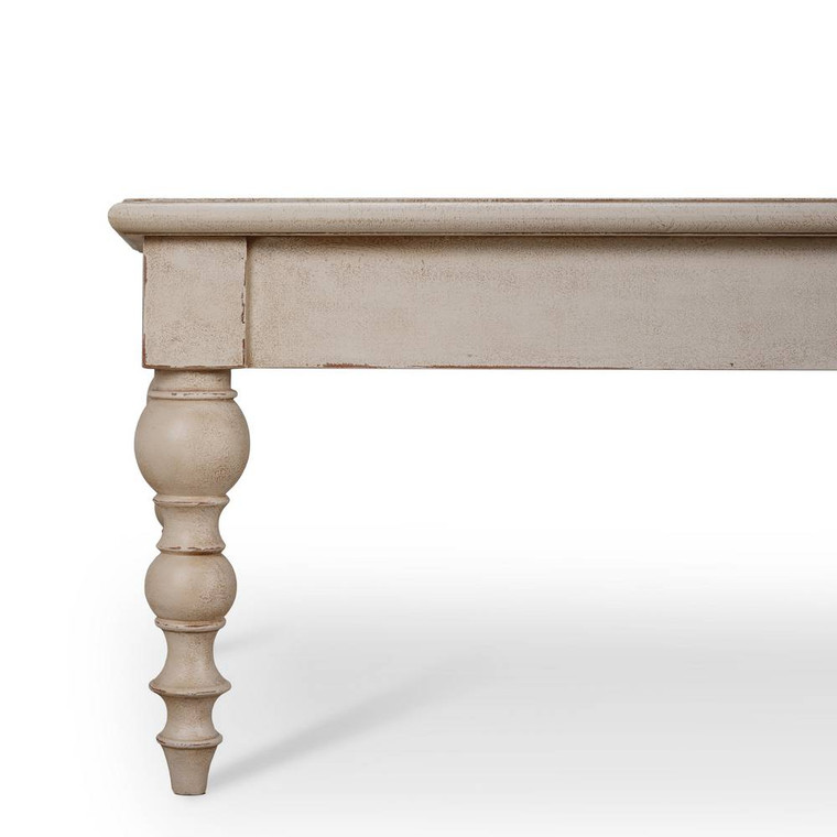 Madison Turned Leg Coffee Table - Size: 50H x 150W x 80D (cm)