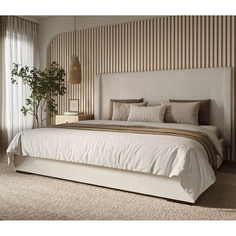 Luxor Upholstered Bed Queen - Contemporary style Luxury Bedroom furniture