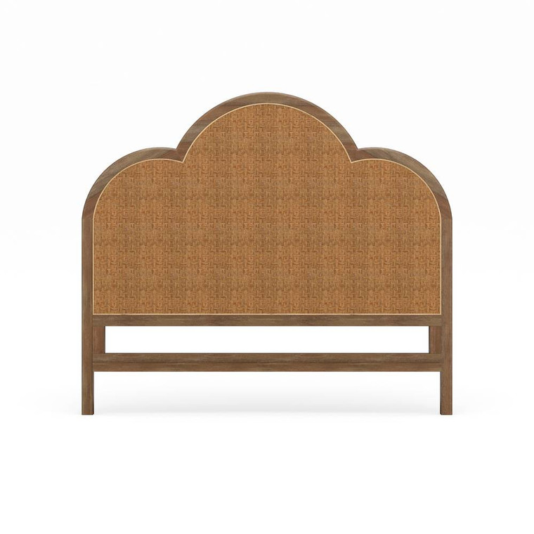 Chloe Headboard w/ Rattan Queen - Size: 142H x 163W x 5D (cm) - French Provincial style Bedroom furniture