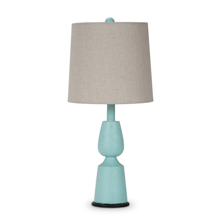 Luca Table Lamp w/ Raffia - Mid-Century style  furniture