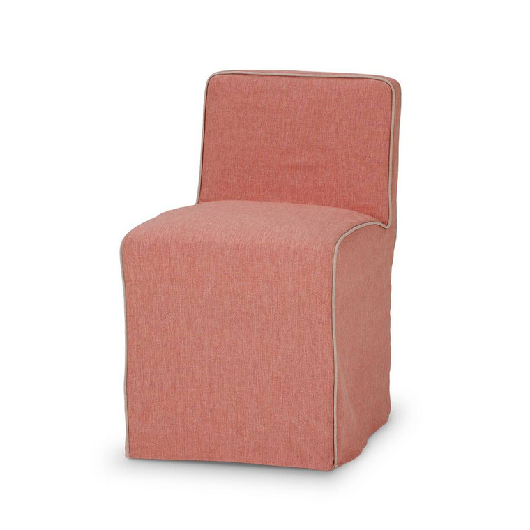 Marina Slipcovered Dining Chair - Size: 76H x 43W x 62D (cm) - Hamptons style Dining Room furniture