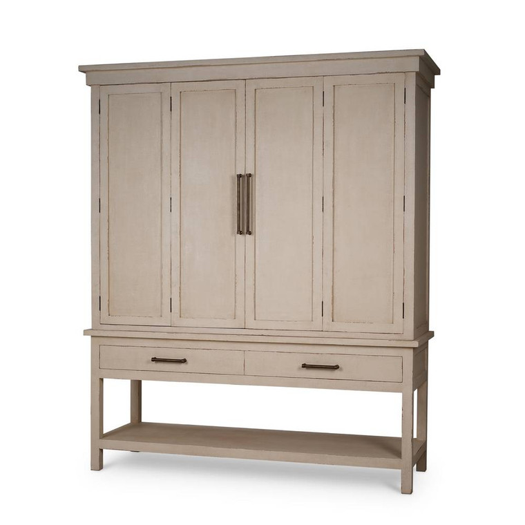 Flores Wardrobe - Size: 217H x 183W x 63D (cm) - Craftsman style Bedroom furniture