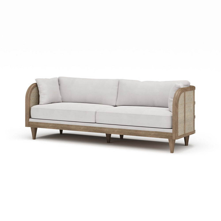 Lexington Sofa w/ Bamboo - Mahogany - Mid-Century style Living Room furniture