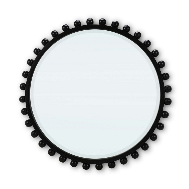 Cholet Round Mirror w/ Bollet - Size: 112H x 112W x 7D (cm) - Traditional style  furniture