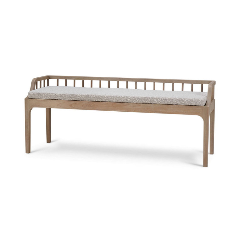 Versai Fluted Bench - Size: 61H x 150W x 46D (cm) - Mid-Century style Bedroom furniture