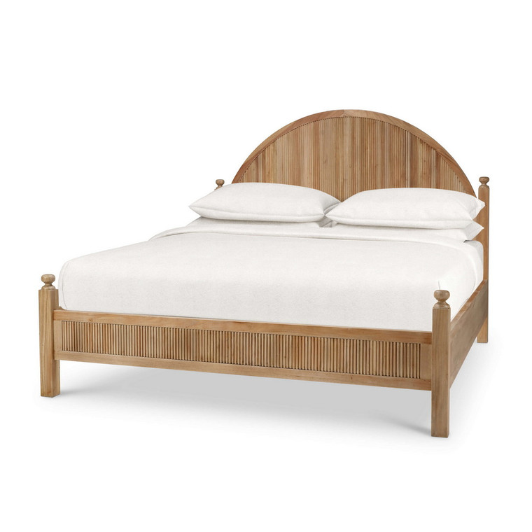 Regent Arc Bed King - Size: 162H x 203W x 218D (cm) - Mid-Century style Bedroom furniture