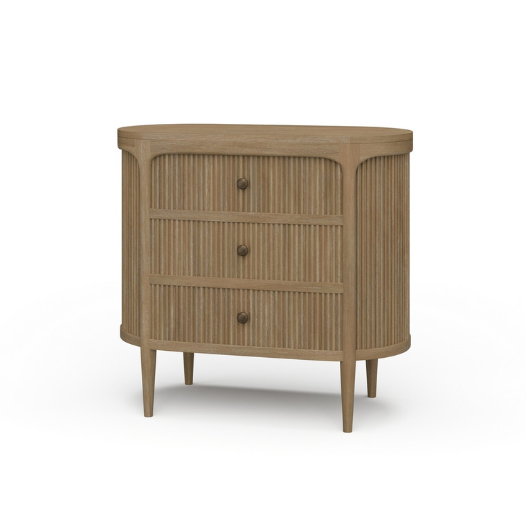 Regent 3 Drawer Dresser - Size: 81H x 91W x 46D (cm) - Mid-Century style Bedroom furniture