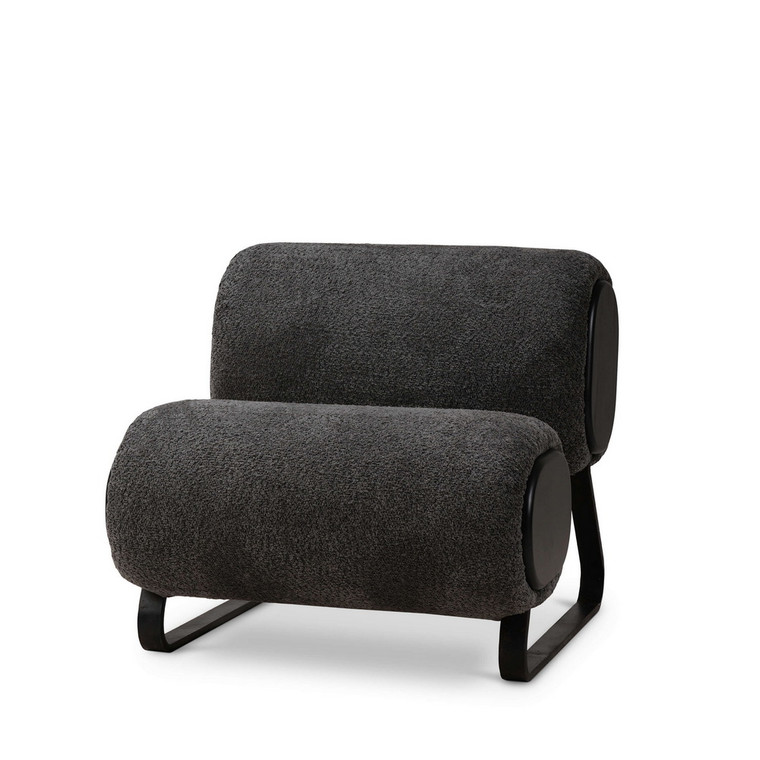 Floating Pouf Club Chair - Size: 74H x 80W x 92D (cm) - Mid-Century style Occasional furniture