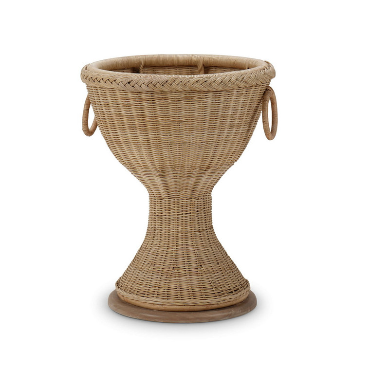 Nantucket Rattan Pedestal - Size: 57H x 47W x 47D (cm) - Hamptons style  furniture