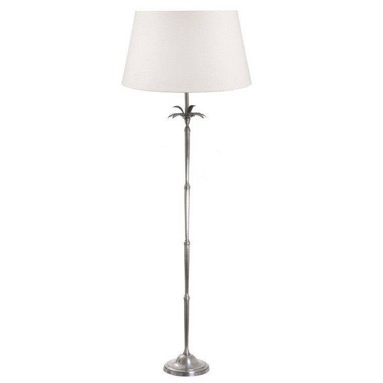 Casablanca Palm Tree Table Lamp - Antique Silver