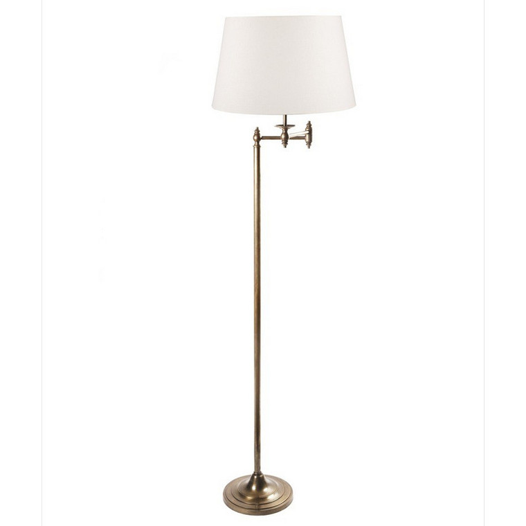 Macleay Floor Lamp - Antique Brass