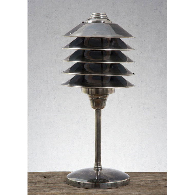 Melrose Table Lamp - Antique Silver