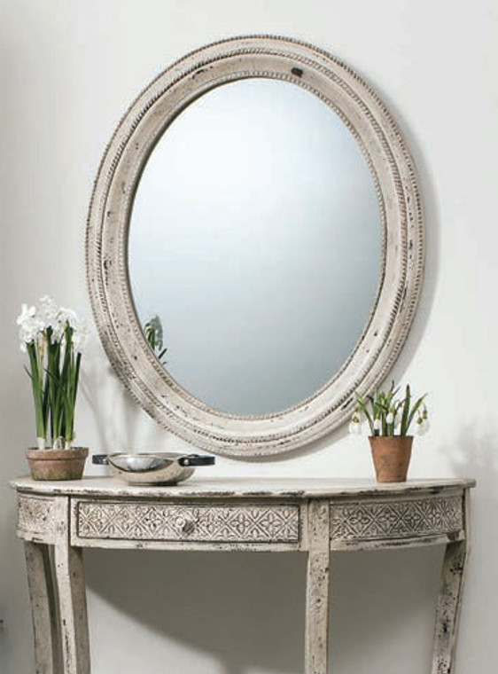 Stoddard Mirror Cream 30.5x36"" Gallery Direct""