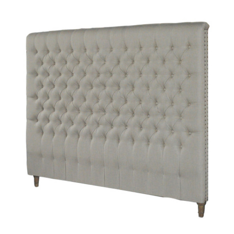 Marquis Upholstered King Headboard (Natural)