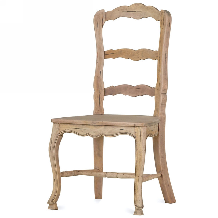 Provincial Dining Chair w/ Wood Seat - Size: 104H x 53W x 57D (cm)